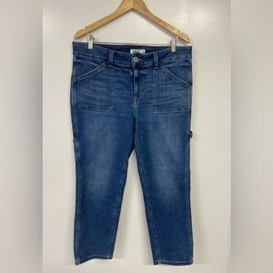 Edgely Slim Straight Ankle High Rise Denim Jeans Size 14W